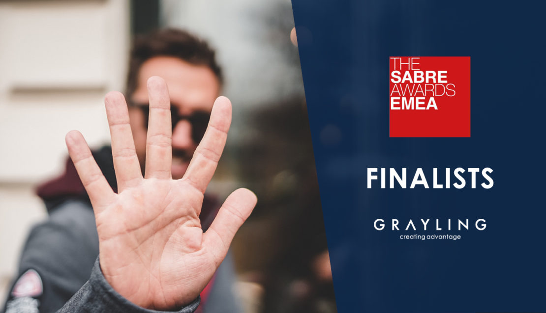 Grayling 5x finalist for the SABRE Awards EMEA 2020
