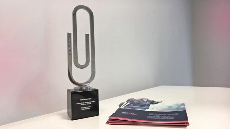 Silver Paperclip for Grayling Poland and Circle K